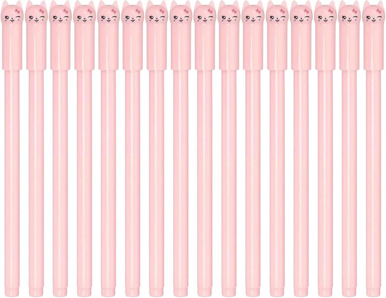 50pcs Cat Ballpoint Pens: Kawaii Animal Stationery for Students -