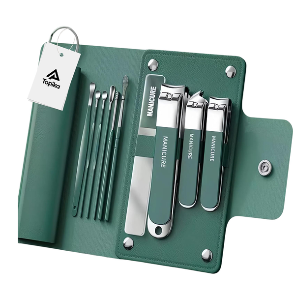 Topika - Nail Clippers Set, 10pcs Stainless Steel Large Nail Clippers Kit