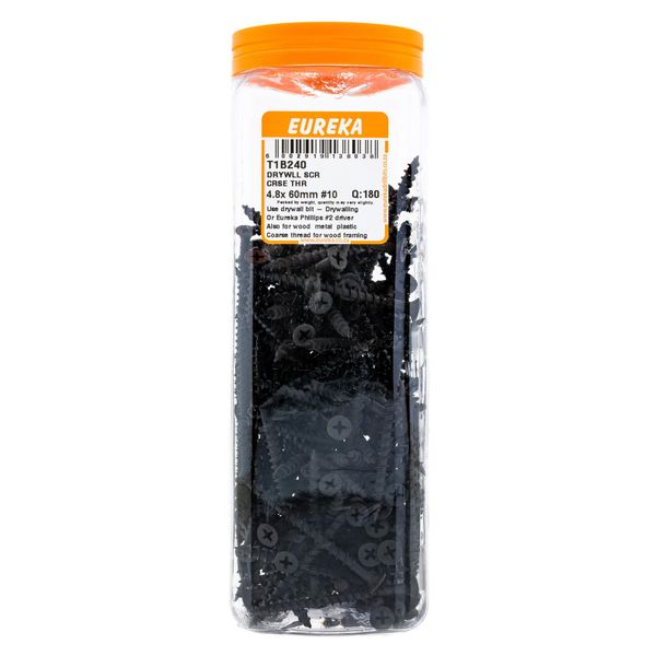 EUREKA Drywall Screw Coarse Thread 4.8 x 60mm #10 Q:180 T1B240