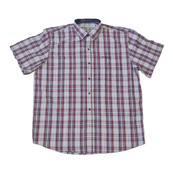 Sterling Check Shirt White/Red/Blue image