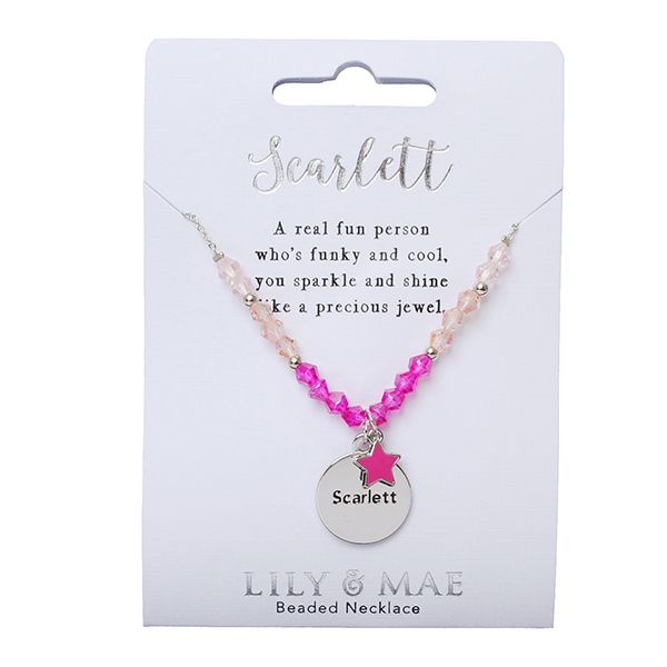 Lily &amp; Mae Beaded Necklace - Scarlett