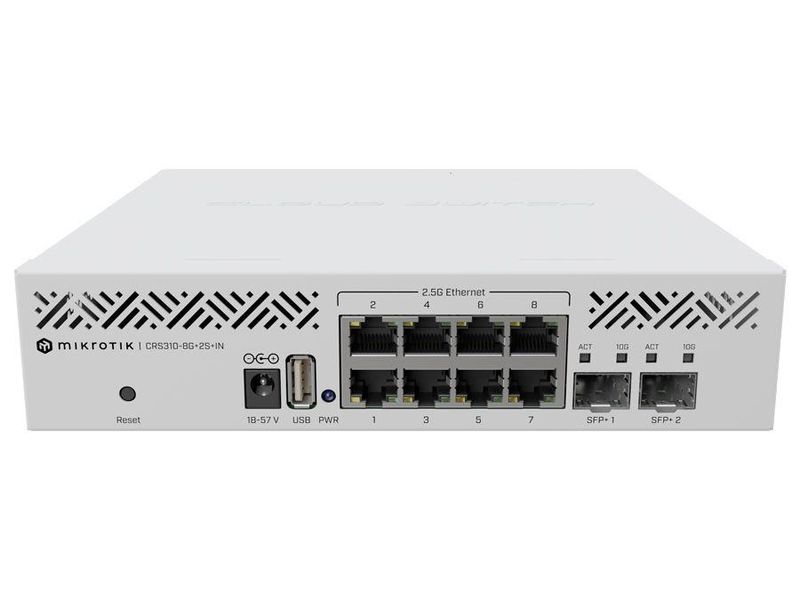 MikroTik Cloud Router Switch 8 Port 2.5Gbps Ethernet 2SFP+