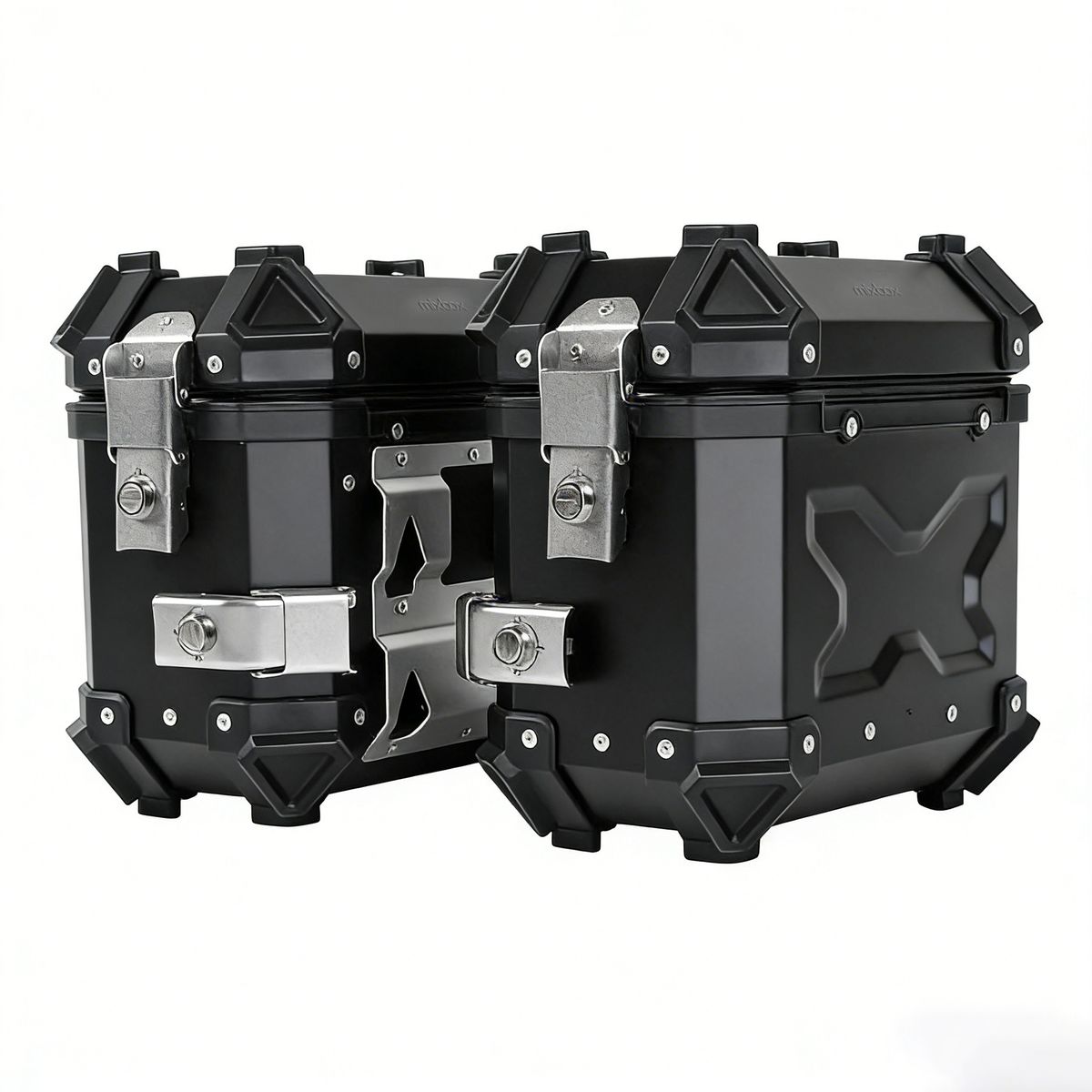 Mix Box 38L Luggage Universal Alloy Motorcycle Side Case Waterproof Set
