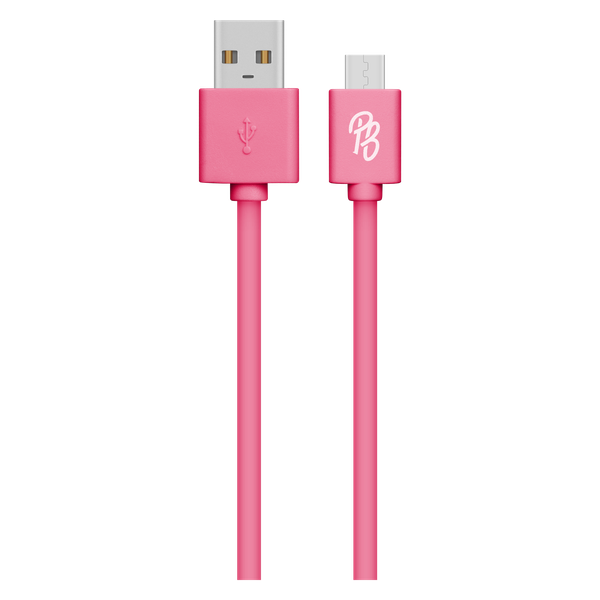 Pro Bass Power series Boxed round Micro USB Cable- Pink