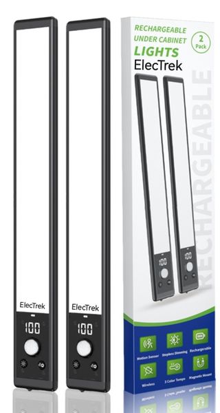 ElecTrek 24cm Gen2 Automatic Sensor LED Magnetic Light-2pcs