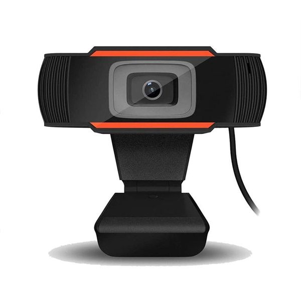USB Webcam Web Camera 1080P - Screen Clip with Built-in Mic - Black