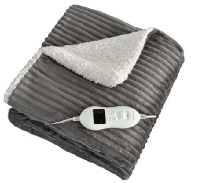 PURE PLEASURE Electric Heated Overblanket With Timer &amp; 9 Settings