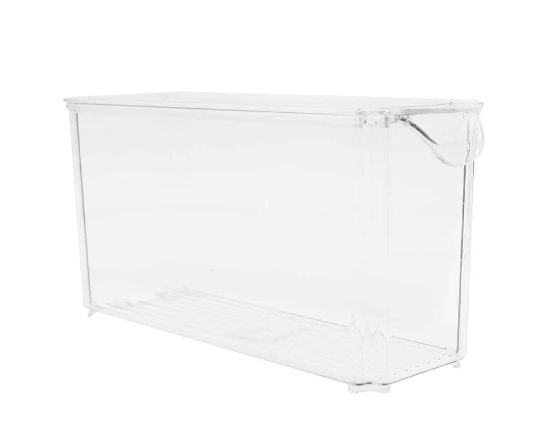 28cm Clear Storage Container With Lid For Kitchen Or Bedroom Storage