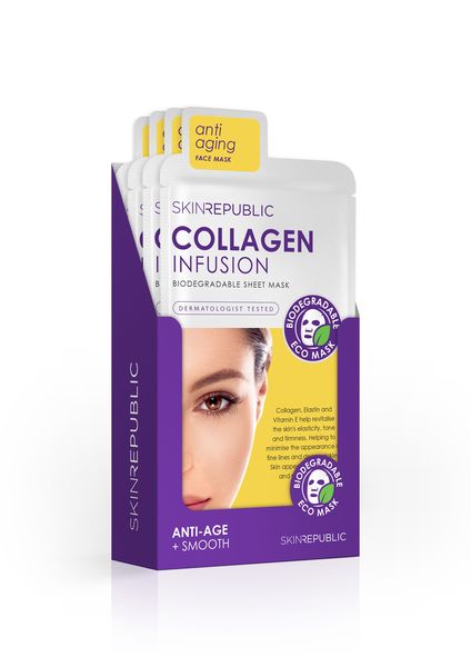 Skin Republic 10 Pack Collagen Infusion Face Mask Sheet