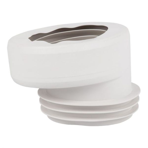 Wirquin - Pan Connector Offset &amp; Fins 110mm Ra374 - 2 Pack