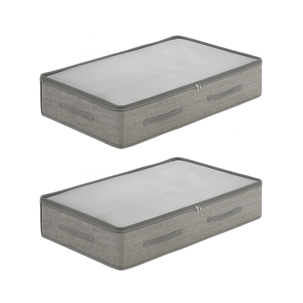 Dust-Proof Under Bed Storage Bag - Grey - 2XL - 2 Pack