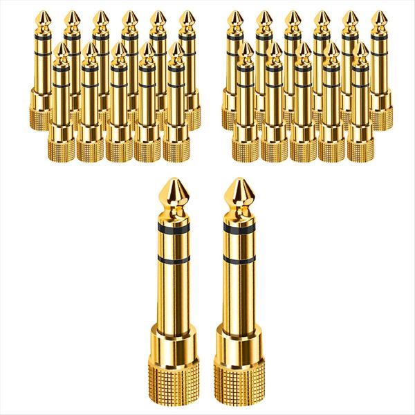 50 Pcs 6.5Mm 1/4Inch Jack Plug Male To Female Compatible with Universal