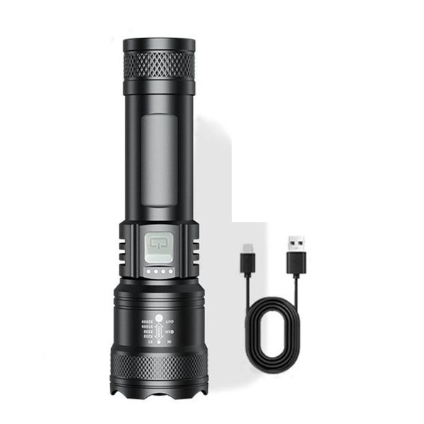 Rechargeable Flashlight Bright Portable Ultra Range Tactical LED Torch Lamp