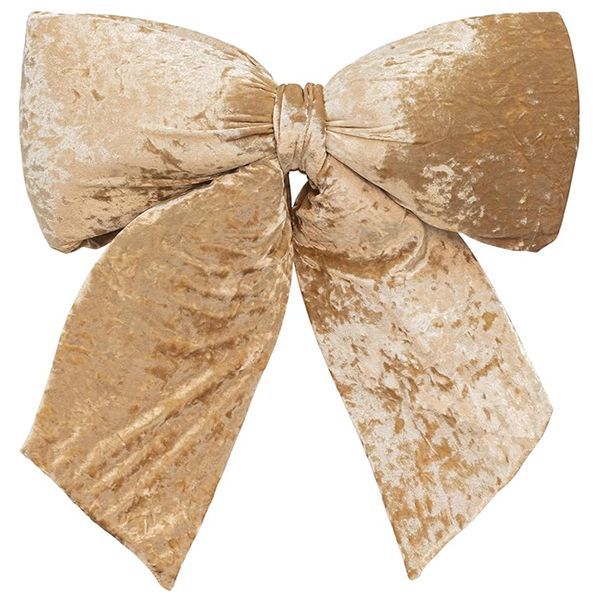 Mapple Supplies Extra Large Plush Velvet Bows Tree Topper