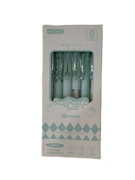 ST 0.5 Gel Retractable Pen Pack of 6 - Black