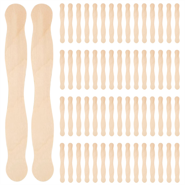 8Inch Fan Handles or Paint Mixing 100 Craft Popsicle for DIY Crafting