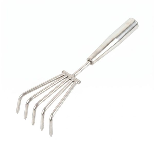 Stainless Steel Hand Rake Garden Cultivator 5 Claw Tool