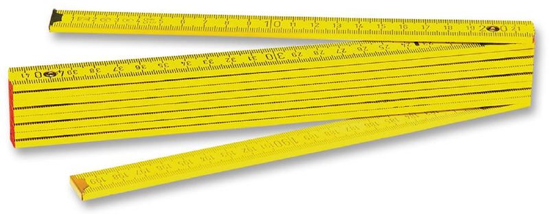 CK Tools (T3514) Ruler, Folding, 90 Latching, Beech Wood, 2m
