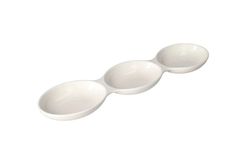 Ceramic 3 Grid Platter 31.5cm - 8 Piece