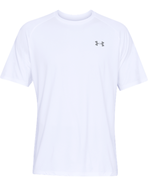 Under Armour Men's Tech 2.0 Short Sleeve T-Shirt - White/Overcast Grey