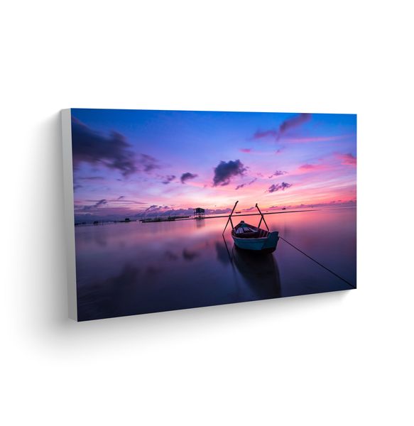 Mounted Prints - Boat at Sunrise