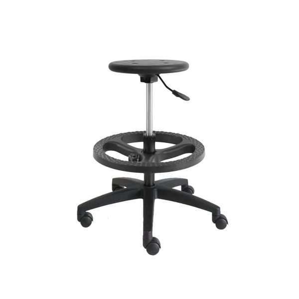 Industrial Stool Chair: Round - Draughtsman