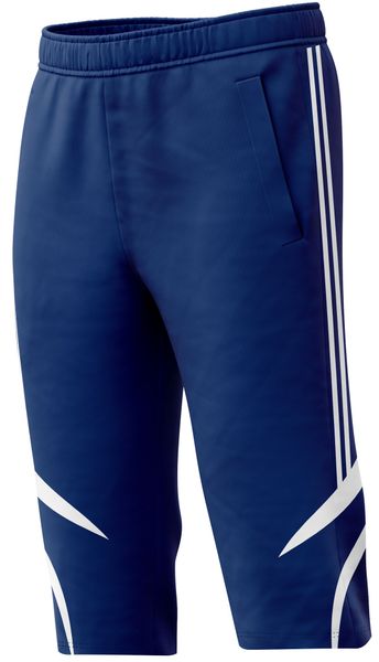 Ronex Slim Fit Training Short 3/4 Navy/White image