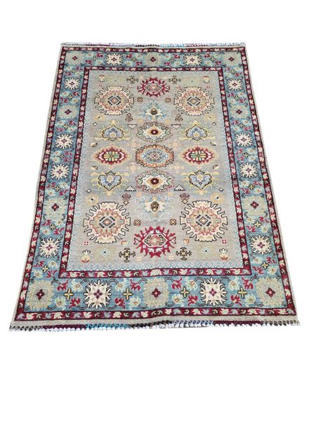 Top Persian Rugs Blue Wool Carpet 216 L x 155 W cm