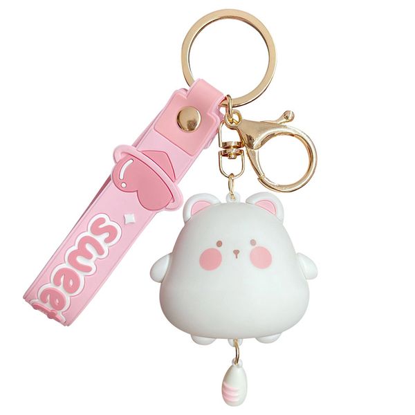 Cartoon Cute Pink Cat Keychain