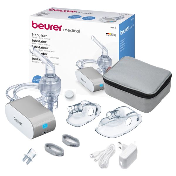 Beurer Germany Nebuliser: Compressed Air Tech. Adults &amp; Kids IH 58 Compact