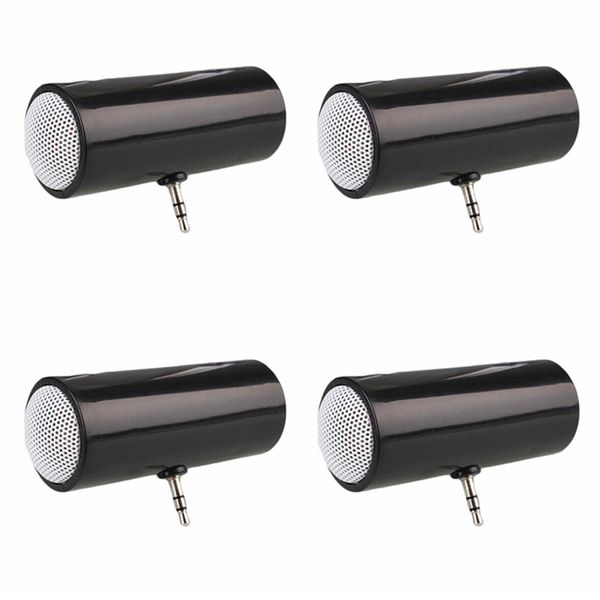 4X 3 5Mm Jack Stereo Mini Speaker Mp3 Music Player Speaker -Black