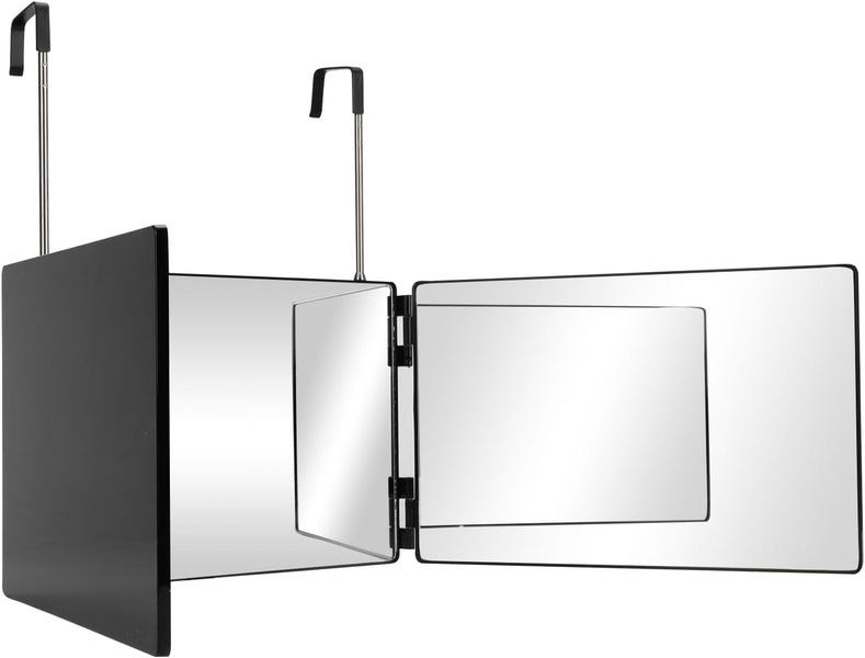 360 Hairdressing Mirror, Adjustable Telescopic Hook for Makeup and Shaving