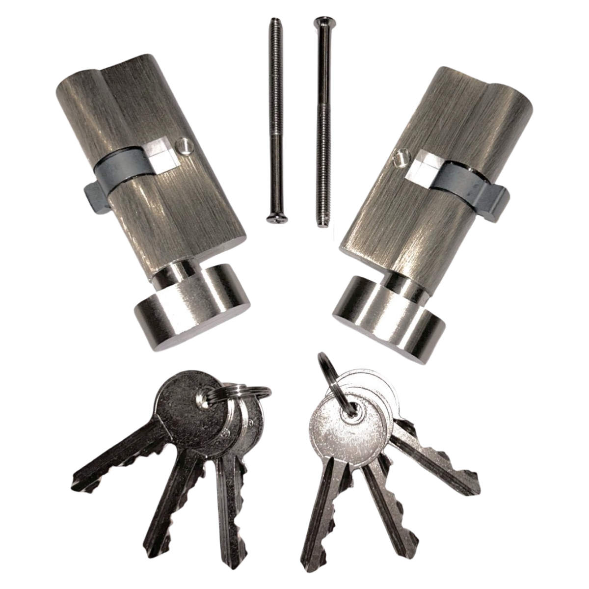Knob Thumb-Turn Lock Cylinder With Keys Combo 2