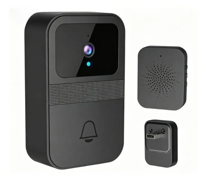 ABTOR Smart Wireless Video Doorbell, 480p HD, Dual-Microphone,2.4G WiFi