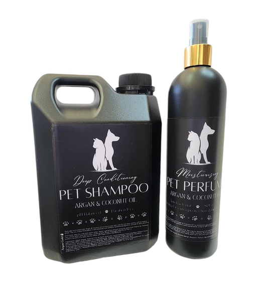 Argan &amp; Coconut Oil Pet Shampoo 2L &amp; Anti-Bacterial Pet Perfume 500ml