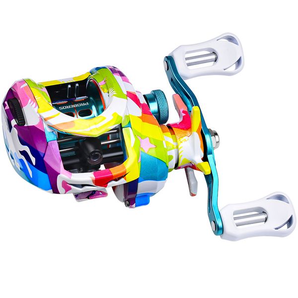 PROBEROS P2 Colorful Baitcast Reel - 7.2:1 Gear Ratio, 3+1BB Left Handle