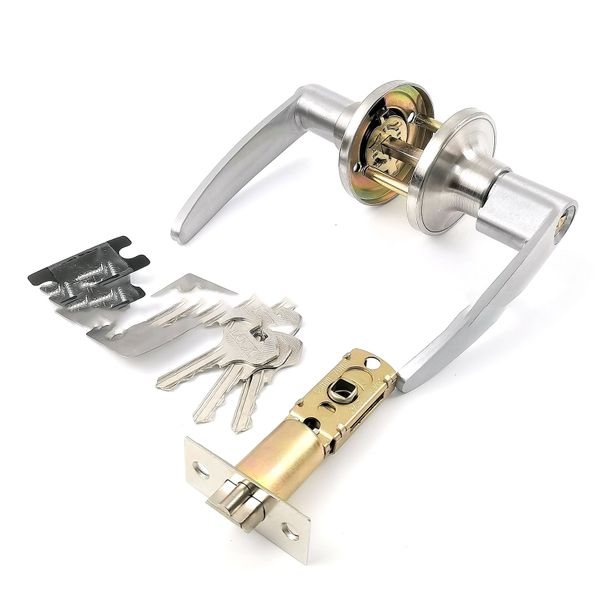 Stainless door lever (3 keys)