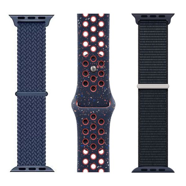 3-Pack Watch Bands Straps for Apple Watch (Fits: 44/45/49mm)
