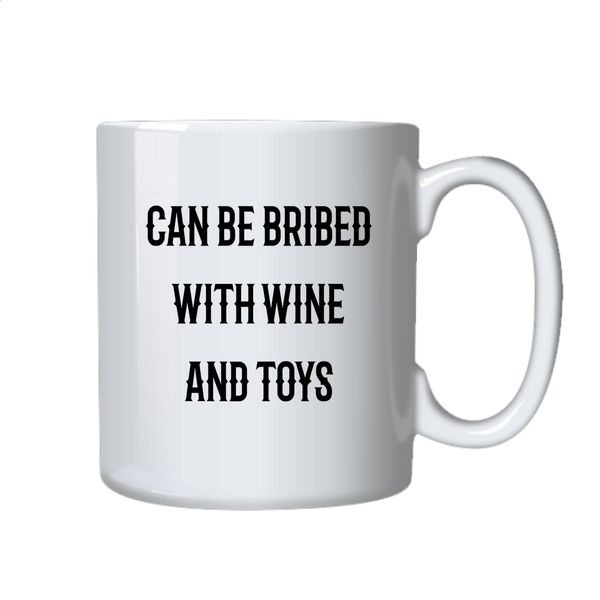 Wine and Toys Coffee Mug - Best Funny Novelty Cup Gift Ideas for