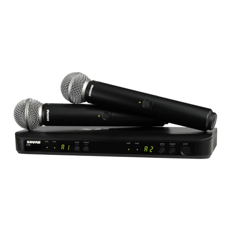 Shure BLX288E/SM58 Wireless Dual Vocal System with two SM58 | Shop