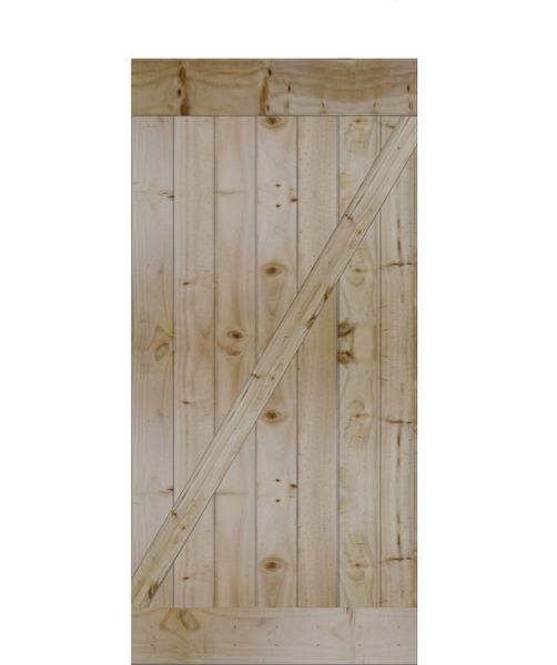 Z-Brace Plank Barn Door (Only)