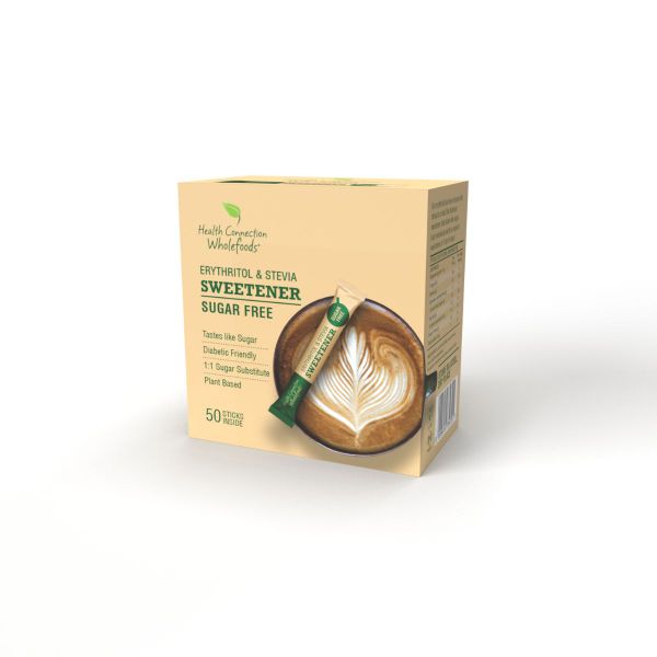 Health Connection Erythritol &amp; Stevia Sweetener (50 X 4 G)