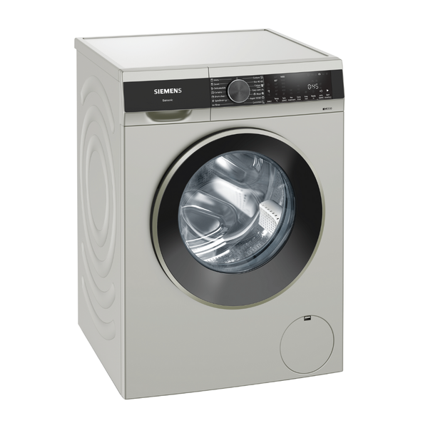 Siemens - 10kg 1400rpm Compact Washer iQ300 - Silver Inox