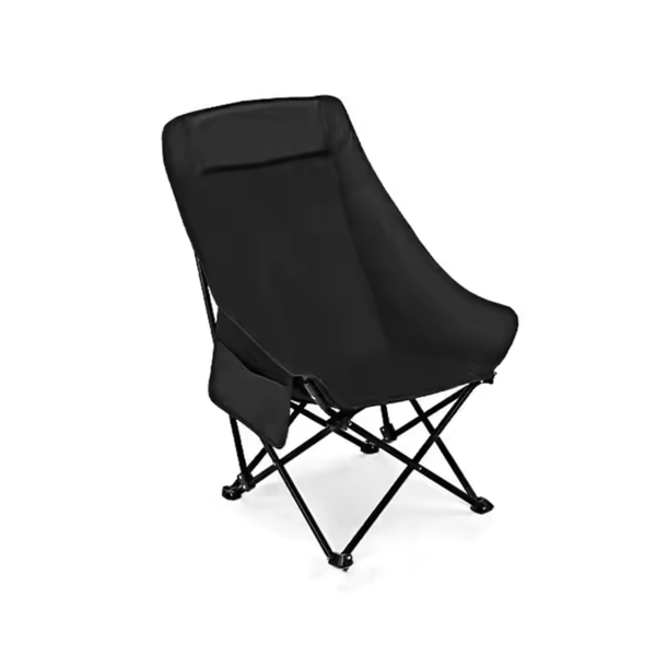 Foldable Camping Chair with High Back and Headrest