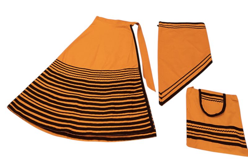 African/Traditional Wrap Skirt Set