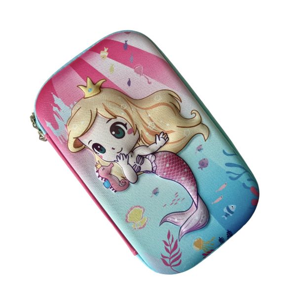 Mermaid EVA Pencil Case Big Fabric covered