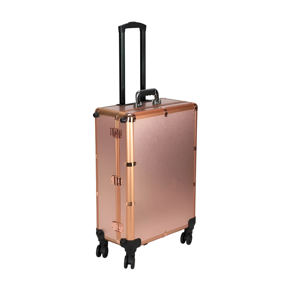 Portable Rolling Studio Lighted Locking Standalone / Tabletop Makeup Case