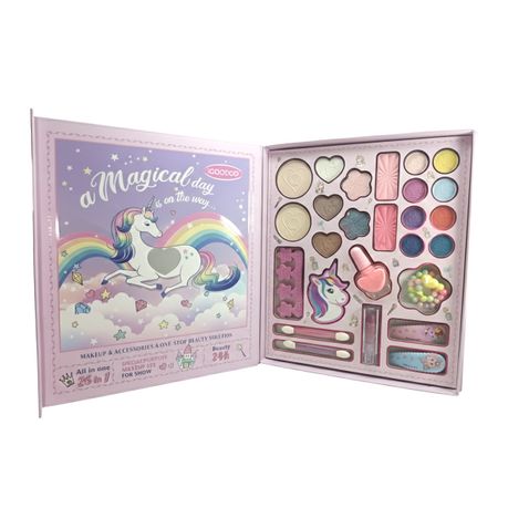 Unicorn Kids Makeup Set - 26 in 1 Magical Day Beauty Kit with Accessories Image