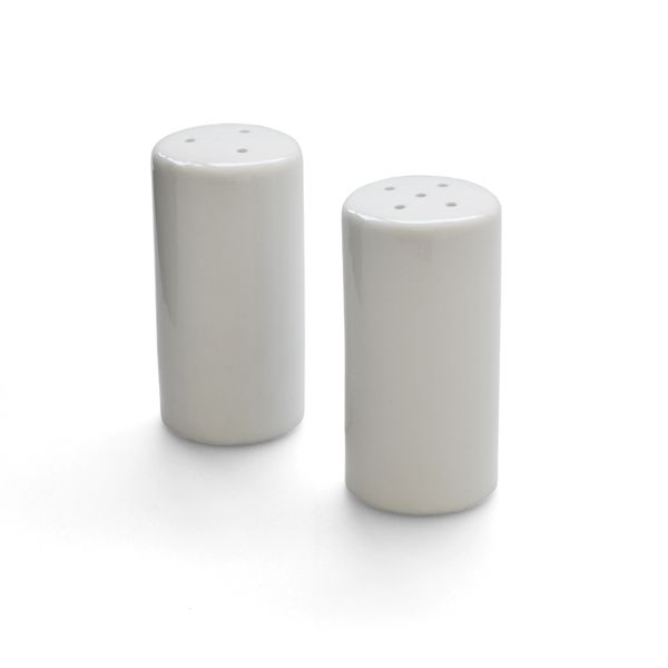 Eetrite Cylinder Salt &amp; Pepper Set White