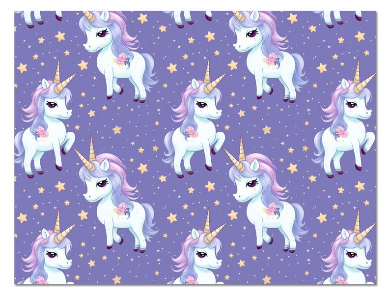 Disposable Paper Placemats: My Little Unicorn